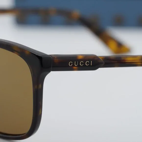 Gucci GG1819S 002 Square Sunglasses - Dark Havana\Brown display picture 2